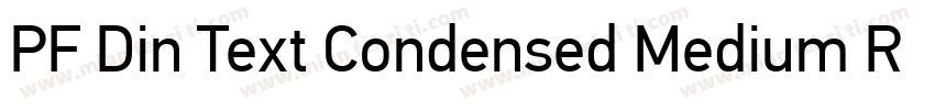 PF Din Text Condensed Medium Regula字体转换